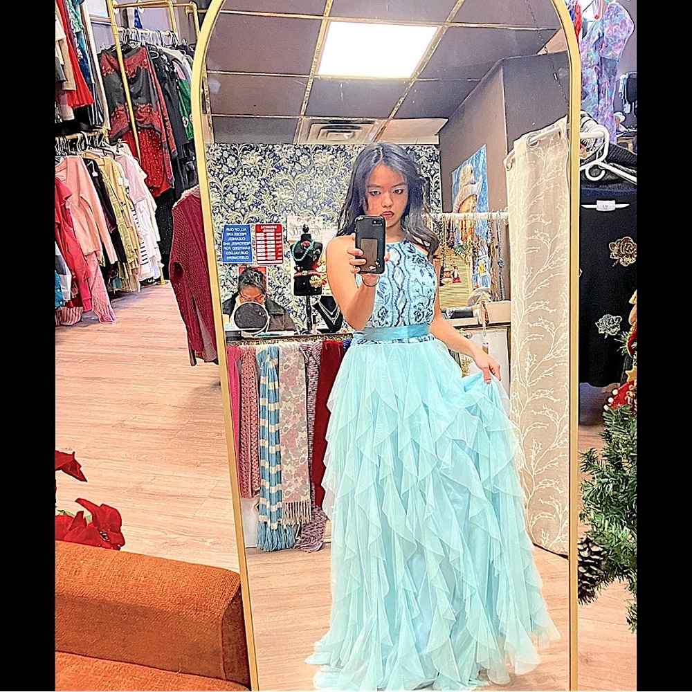 Baby blue Prom, Gala, Dress